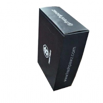 black corrugated box for luxury clothes package