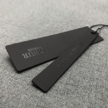 black paper handtag for luxuary clothes brand