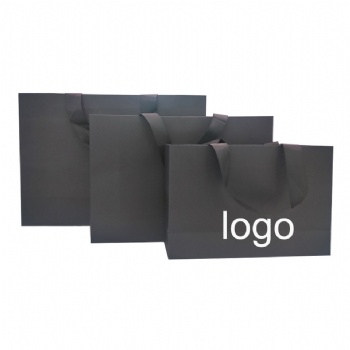 black paper bag for clothes