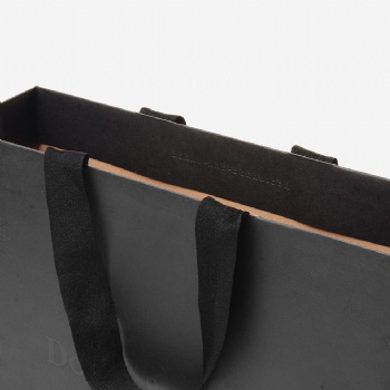 black paper bag for clothes